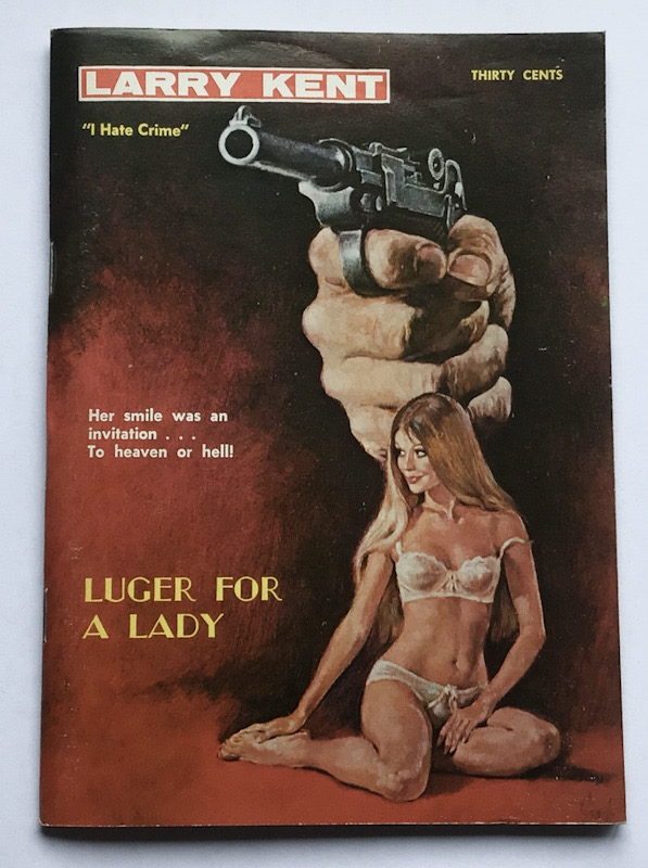 Larry Kent Luger For A Lady Australian Detective paperback book No704